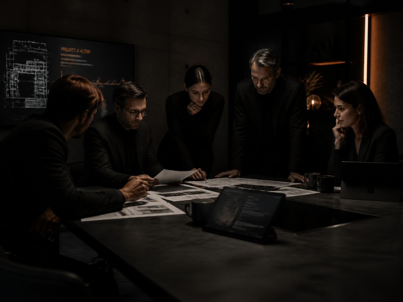 Tiimi käy hakemuksia läpi